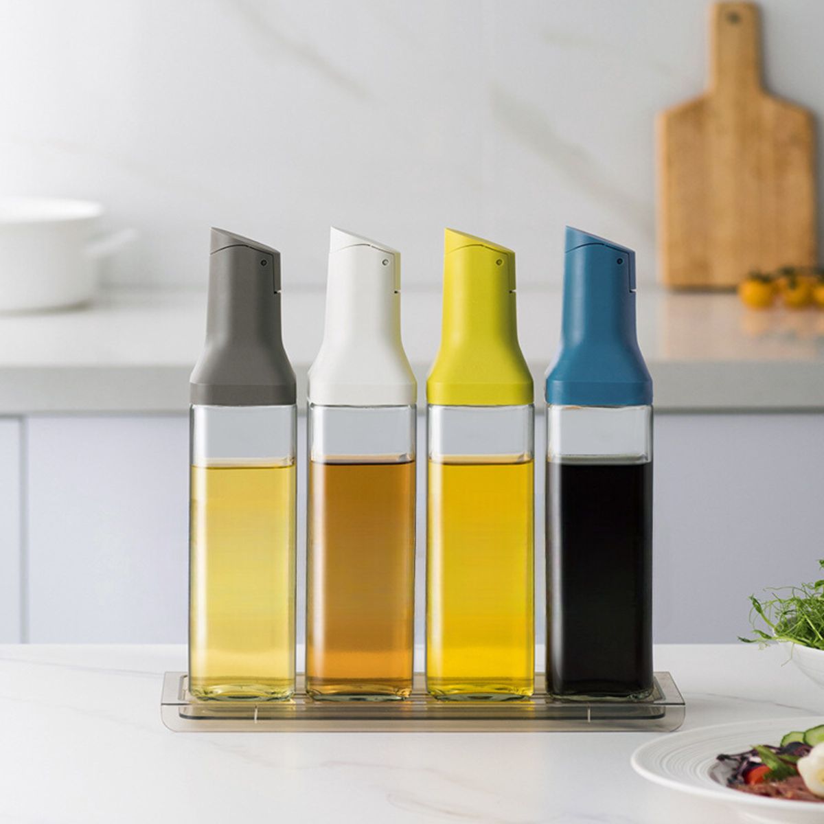 Galheteiro De Vidro Quadrado 500mL